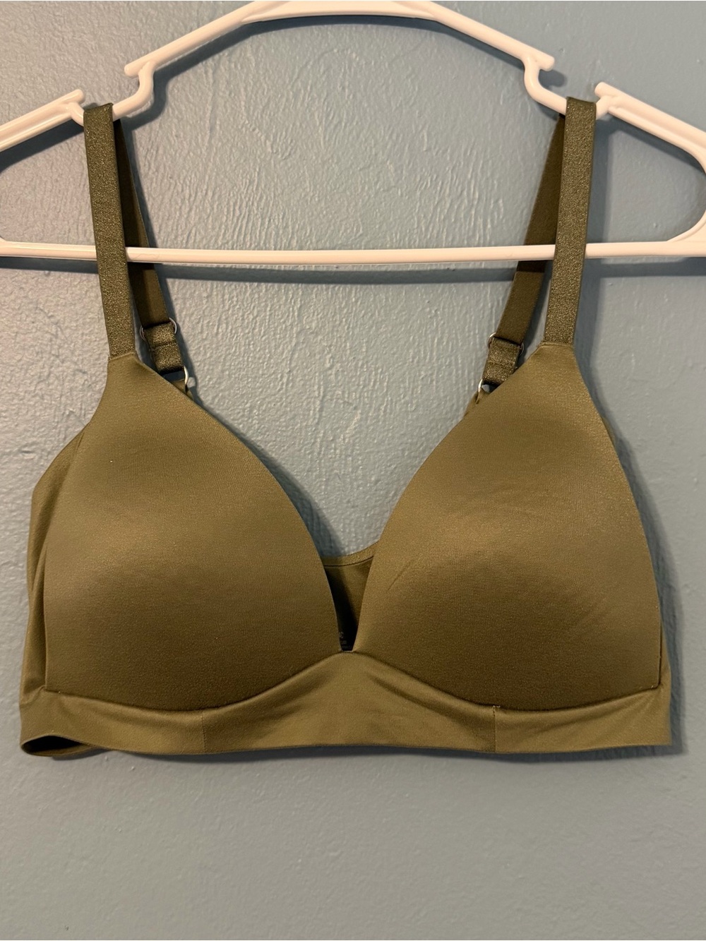 Aerie Sunnie Olive Green Wireless Comfort Bra - Women Intimates & Sleepwear
